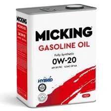 MICKING gasoline oil mg1 API SP/RC  0W20 4 л.синт